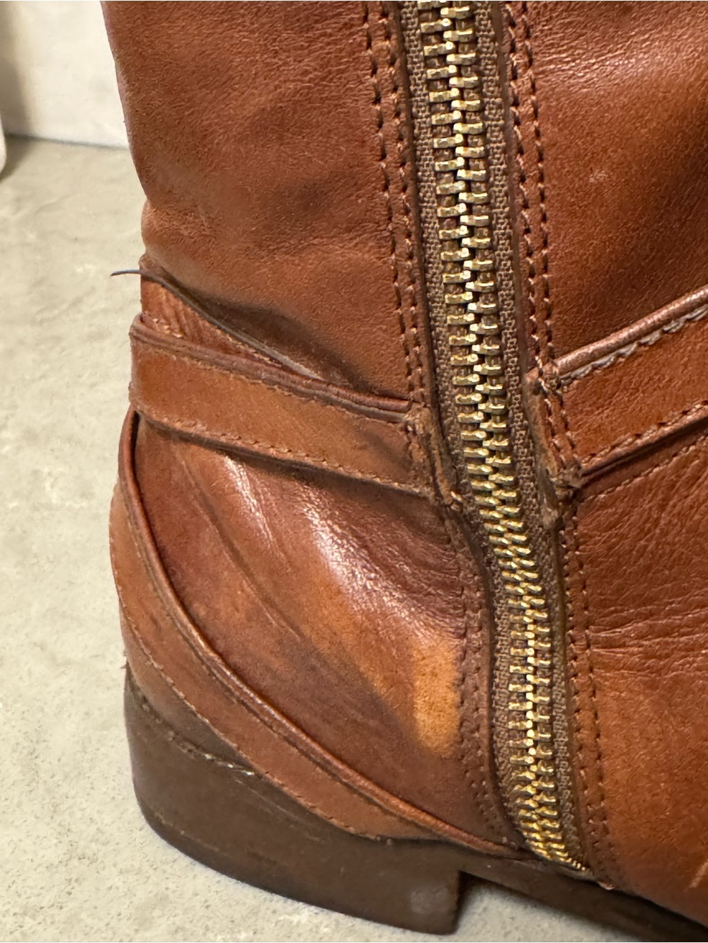 COACH Women’s Micha Leather Buckle Riding Boots, Chestnut Brown, Size 6 - Picture 14 of 16